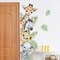 44.88 x 11.75" Watercolor Jungle Animal Wall Decals – Elephant, Lion & Monkey Stickers for Nursery, Playroom & Classroom Decor